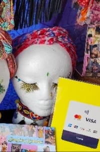 Image 5 of Wire Head Band- sari fabric -