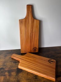 Image 3 of Heart Rimu Handled Cheese Board Set 