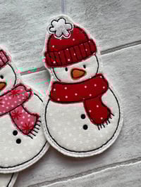 Image 5 of Wooly hat Snowman decoration
