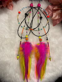 Image 1 of Pink lemonade Large Hoop