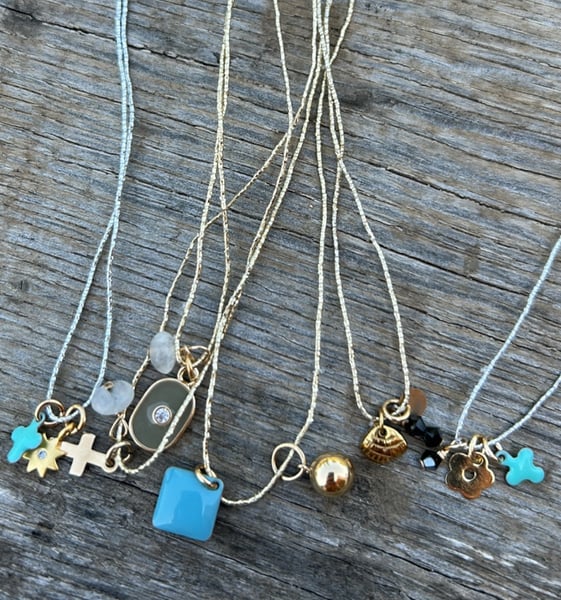 Image of Collar MINI CHARM - hilo dorado