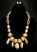 Image of Gold Marbleized Necklace Set 