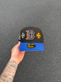 Image 5 of HOLOGRAM MULTI TONE BOSTON RED SOX CUSTOM FITTED HAT