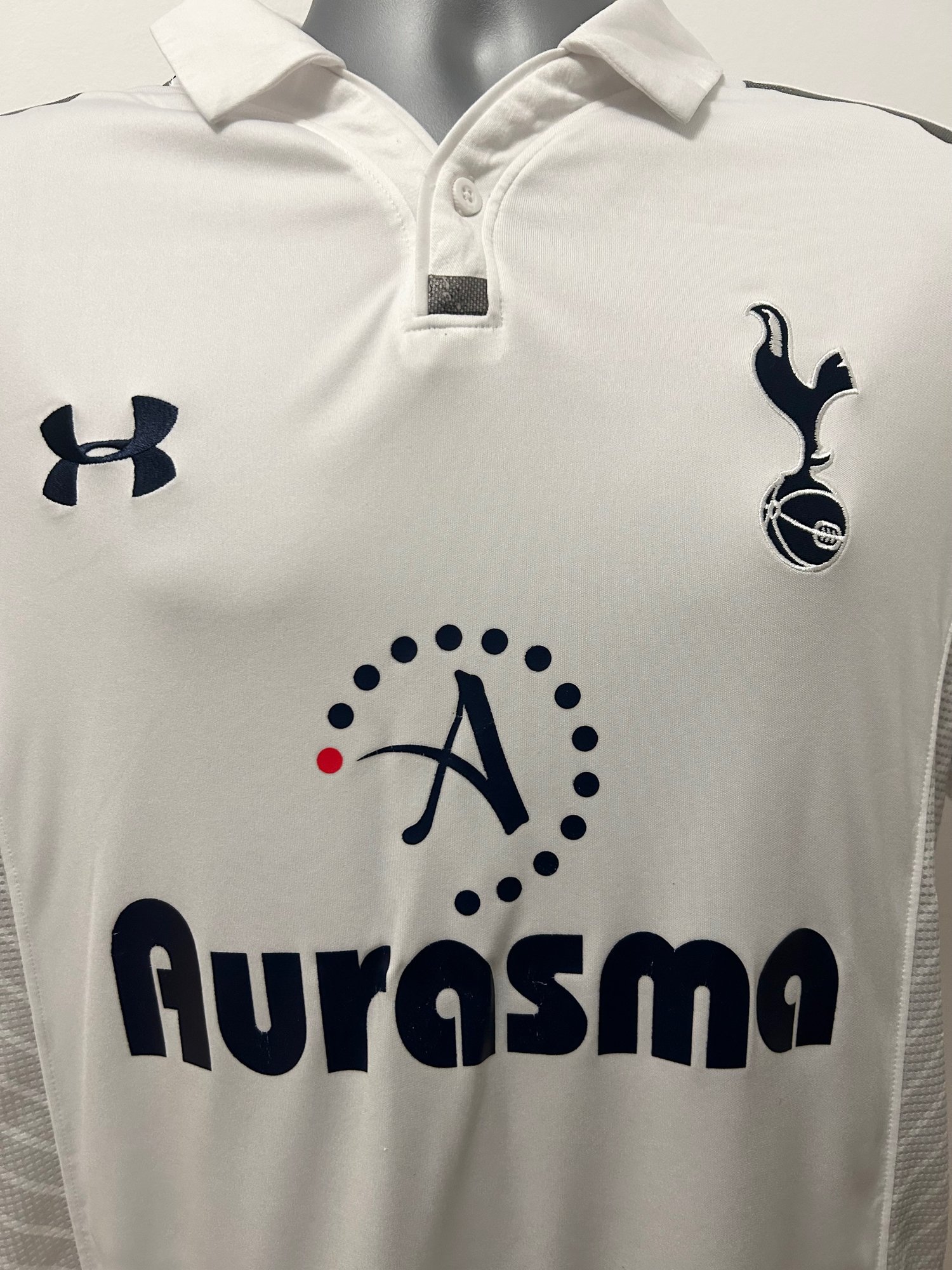 Image of Tottenham Hotspur “BALE 11” 2012/13 Home Shirt + PL patches (L)