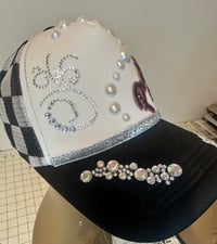 Image 3 of Trucker hat embellished with bling 1
