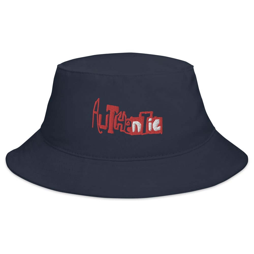 Image of AUTHENTIC Black  Bucket Hat (Red)