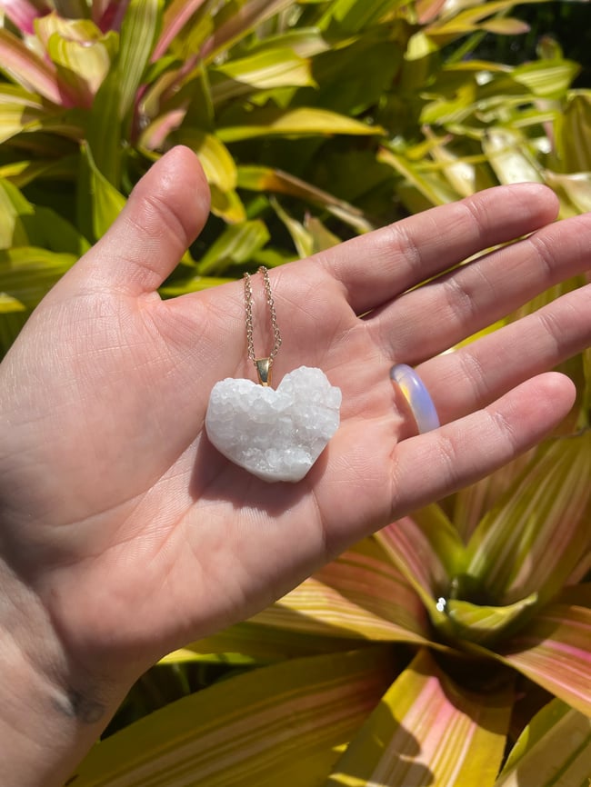 Clear Quartz Heart 
