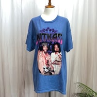 Image 1 of OUTKAST blue hip hop boyfriend oversize rocker t-shirt 