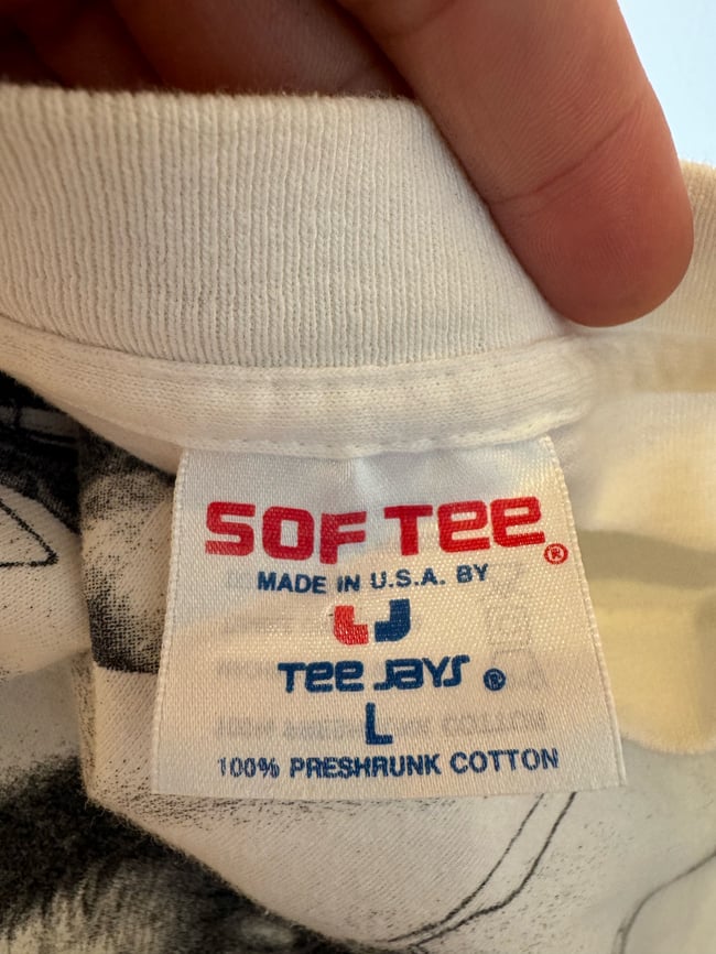 Vintage 90'S Sof Tee By Jays M.C.Escher AOP/ Full Print