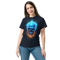 Image 11 of Blueflame skull Unisex classic tee