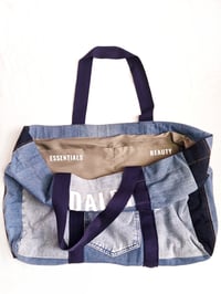 Image 3 of Upcycled Oversized Patchwork Denim Tote Bag