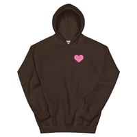 Image 7 of HOT GIRLS HAVE HEART HOODIE - HOT PINK