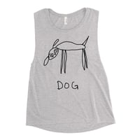 Image 5 of dog Ladies’ Muscle Tank 