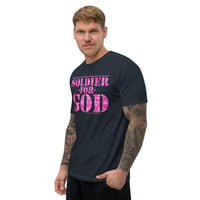 Image 7 of Soldier For God PINK Fitted Short Sleeve T-shirt