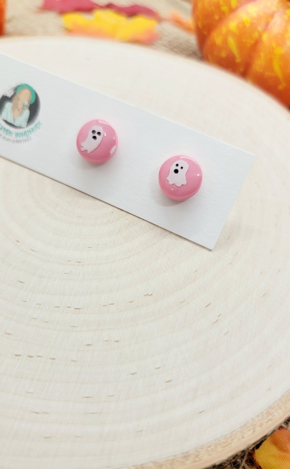 Image of Pink Ghostie Studs