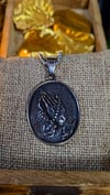 👑The Armored Kingdom: Hand of Grace Prayer Necklace