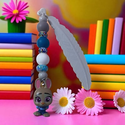Image of Judy Hopps Bookmark Charm ,  Zootopia, cartoon Characters, Rabbit Bookmark charm copy