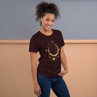 Image 12 of Astronomy Inspired Gold Lunar Phases Unisex t-shirt