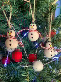 Image 5 of Hanging Snowman Decoration.