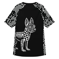 Image 2 of El Xolo Negro Short-Sleeve men’s rash guard
