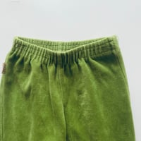 Image 3 of Vintage Velour green trousers 1-2 years