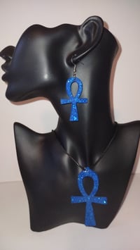 Image 6 of Ankh Earrings and Pendant Necklace 