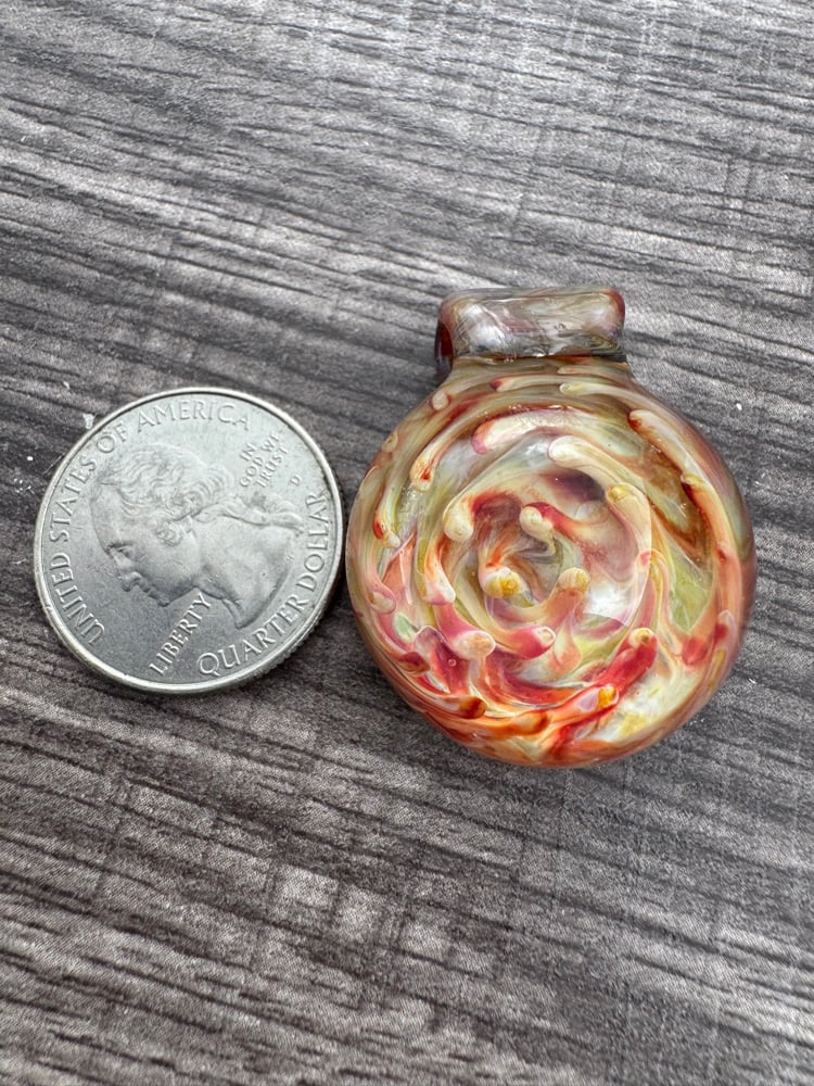 Image of Red and Yellow Implosion Pendant