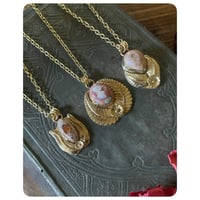 Image 4 of Opal Bloom Talisman Necklaces - Solid Brass 