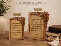 Image 4 of Custom Scripture Floral Wood Plaque