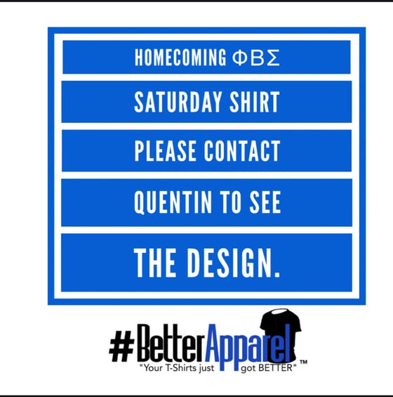 Image of ΦΒΣ Homecoming 2025 Saturday Shirt