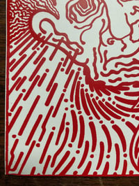 Image 2 of 'The Pattern Keeper' Limited Red Colorway Screenprint