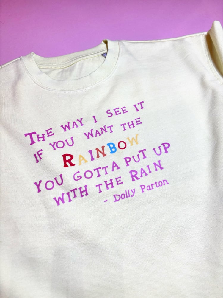 Image of Rainbows and rain adult and mini (matching) 