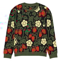 Image 7 of Strawberries Knitted Crew Sweater