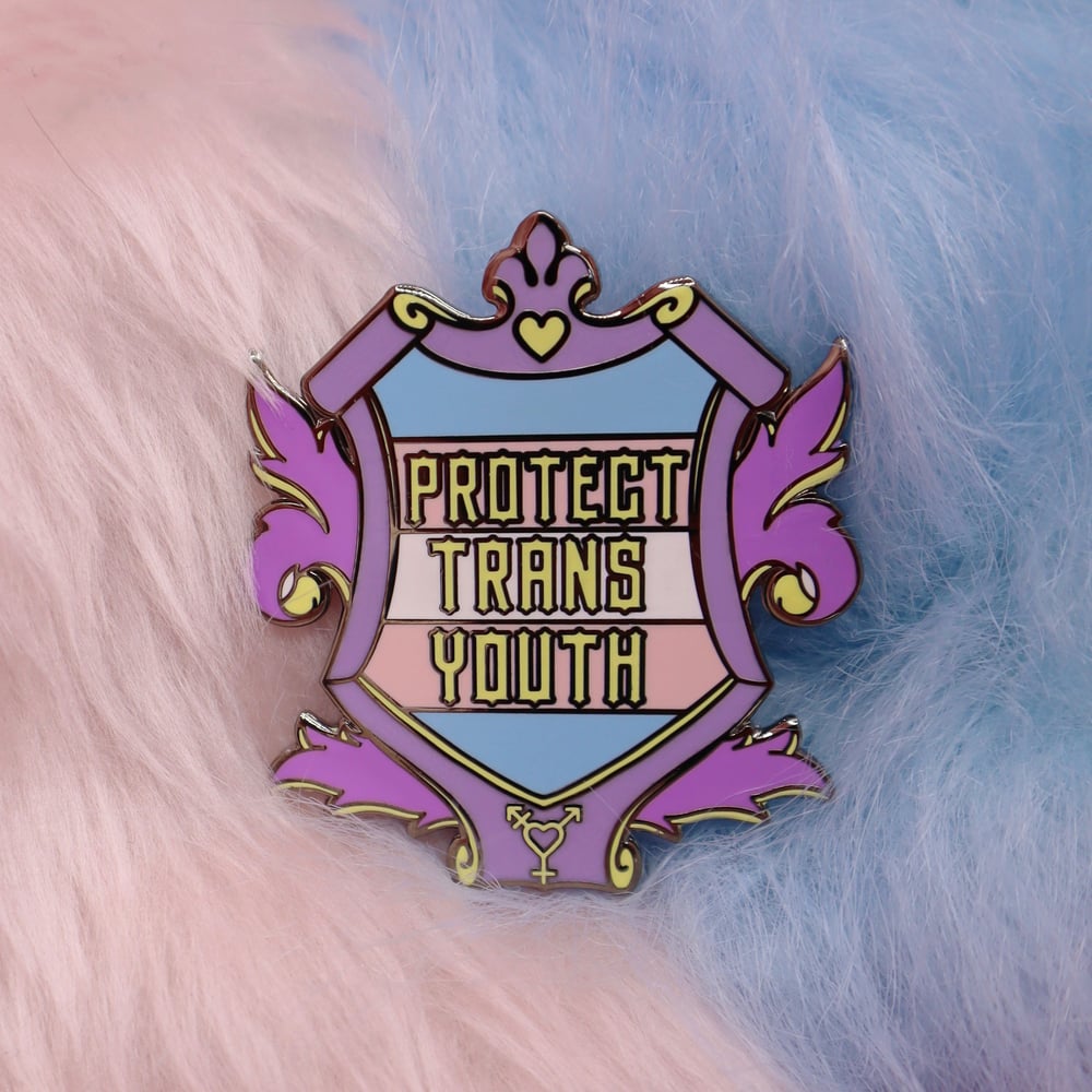 Image of Protect Trans Youth Enamel Pin