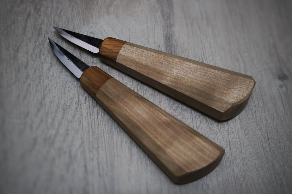 Image of Mini slöjd with birch and yew handle