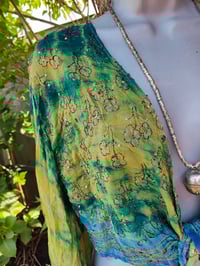 Image 7 of Wanderlust Stevie top Turquoise and yellow gold throughout
