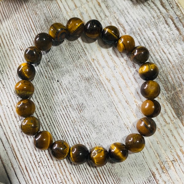 Image of “Never Scared” Tigers Eye 6mm Bracelet