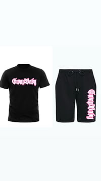 Gwapside Shorts set (Pink&White)