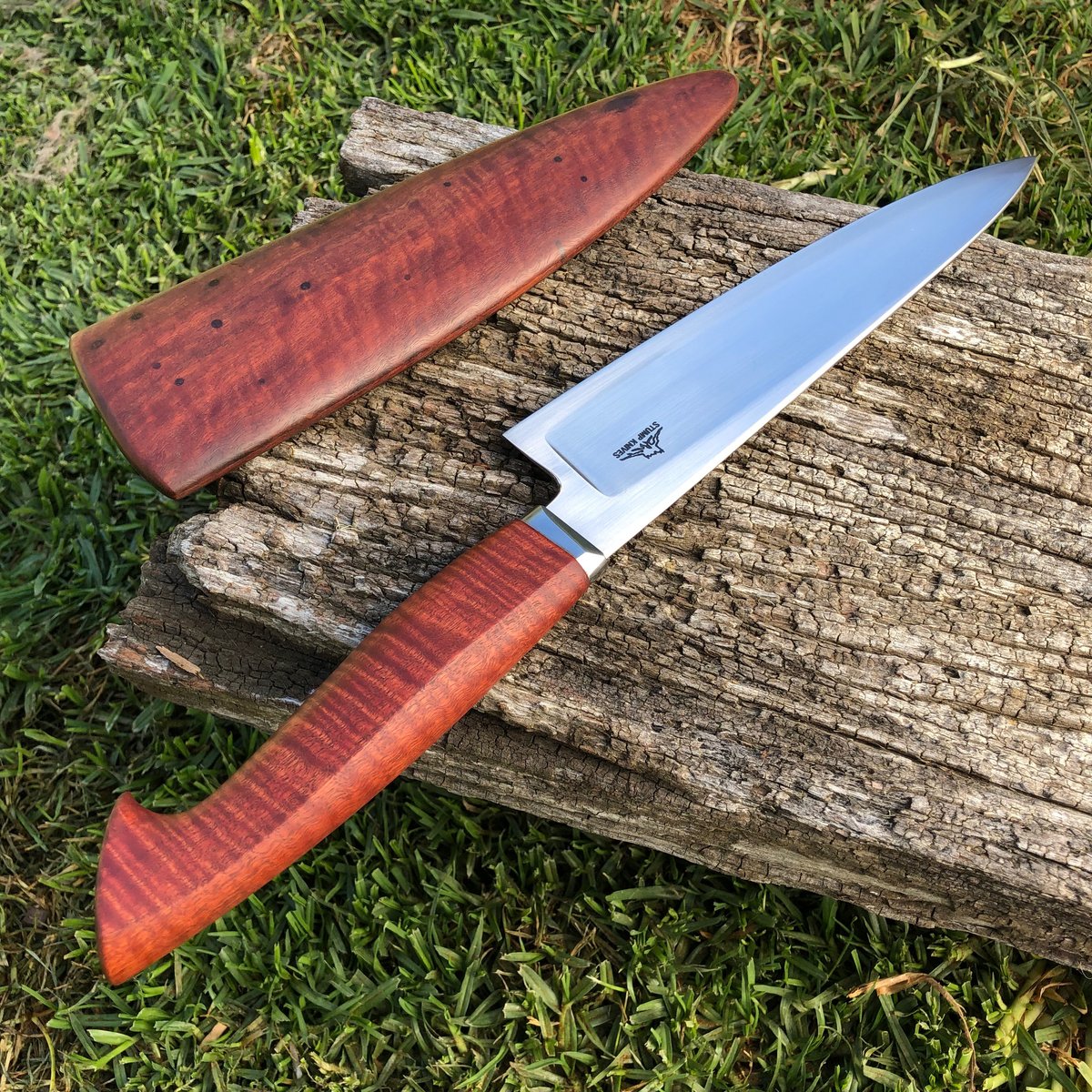 MASALONG Kitchen5 Very Sharp Chef Knives Red Acid Branch Handle Water