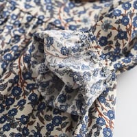 Image 7 of Floral Large Collar Dress