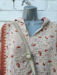 Image 4 of FESTIE hoodie with pocket rust and cream