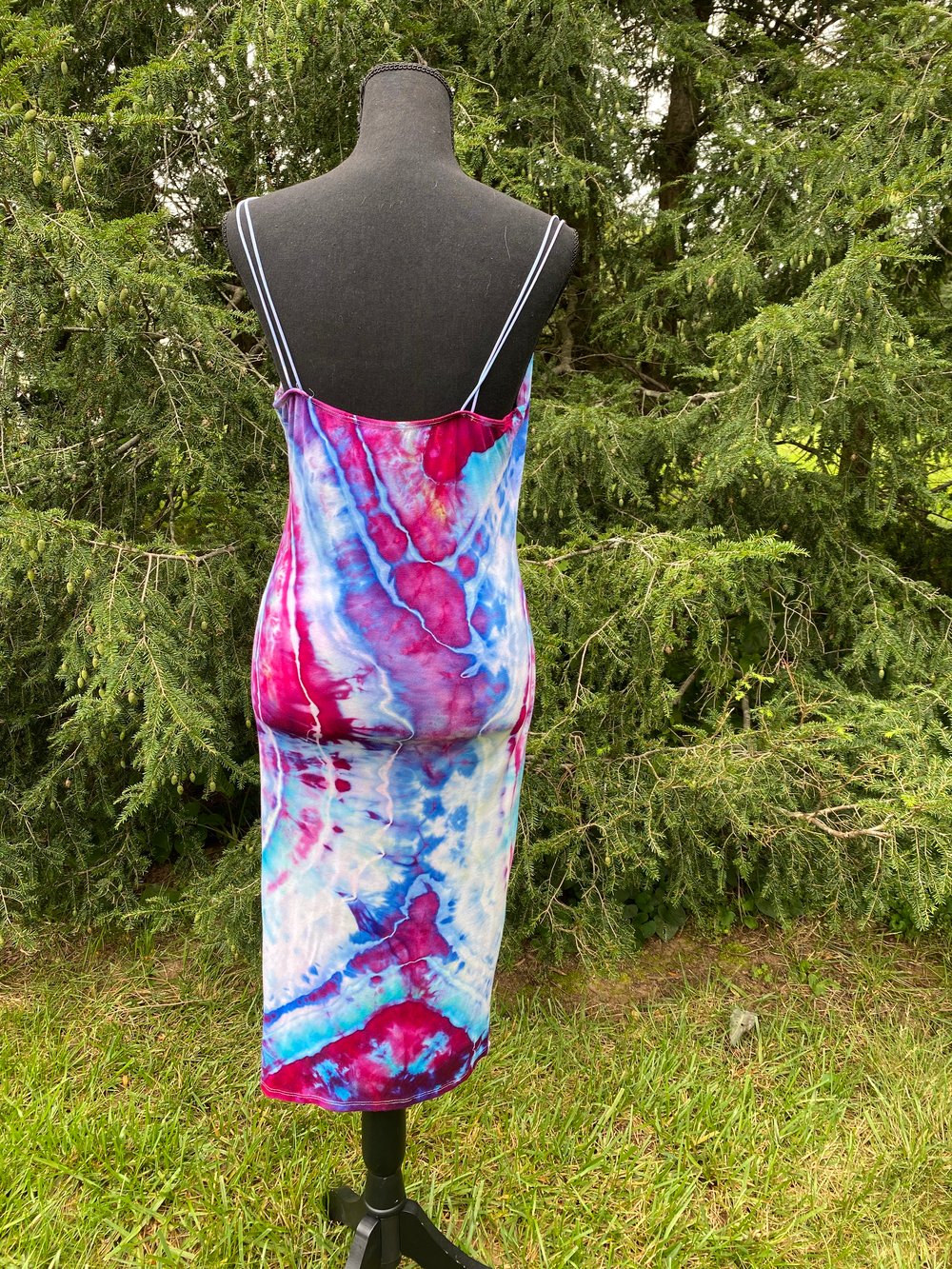Image of (XL) Cotton Candy Rings Slinky Dress 