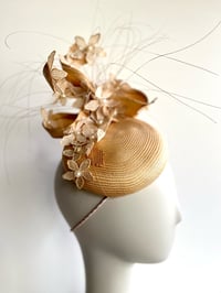 Image 2 of Cream straw button 