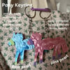 New !! Pony keyring 