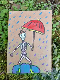 Image 2 of Skeleton In Rain