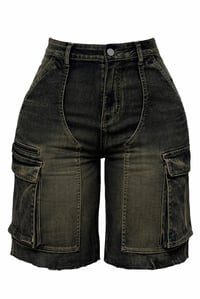 Image 4 of Functional Cargo Baddie Shorts *VERY STRETCHY*