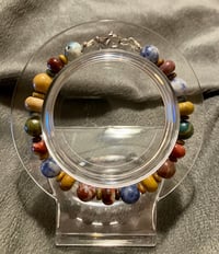 Image 1 of Australian Mookaite, Snowflake Sodalite, Ocean Jasper and K2 Stone - Size 7.5