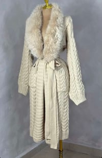 Image 2 of Fancy cardigan fur sweater 