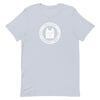 CCB WHITE logo on light blue shirt FREE SHIPPING