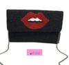 Crave Lips Handbag (Black)